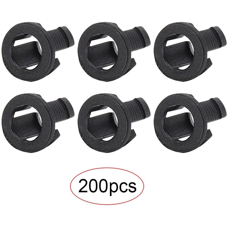 200 pièces support LED composant électronique accessoire support de Diode montage plastique noir 5mm
