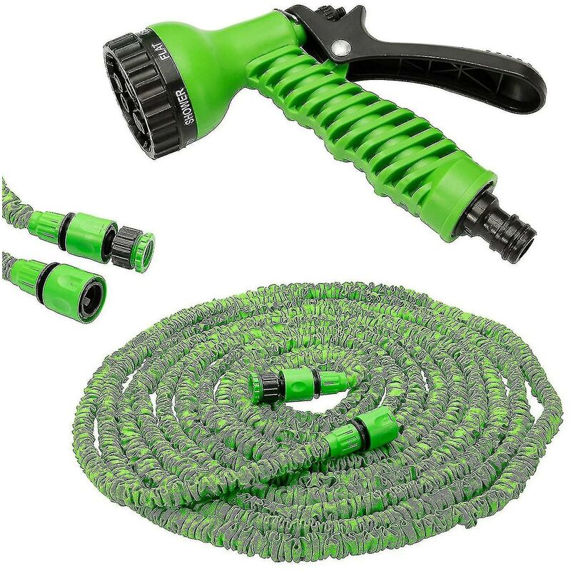 200 pieds) Tuyau d'arrosage extensible avec 7 fonctions Pistolet à peinture