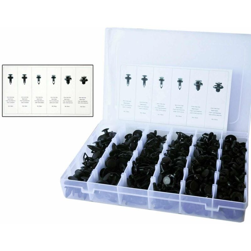 Clip fermi fissaggio 200 pz carrozzeria paraurti