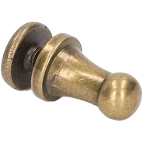 200 Rivets en Cuivre Pur 6x4mm, Tête Ronde Lisse, pour Maroquinerie et Accessoires en Cuir, Bronze