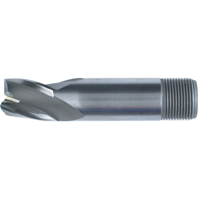 Swisstech - 8.00MM HSS-Co 8% 3 Flute Threaded Shank Short Series Slot Drills - Unc