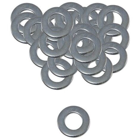 200 Stk. Unterlegscheibe Stahl verzinkt - 10,5 x 20 x 2 mm - nach DIN 125 - für Schrauben 10 mm