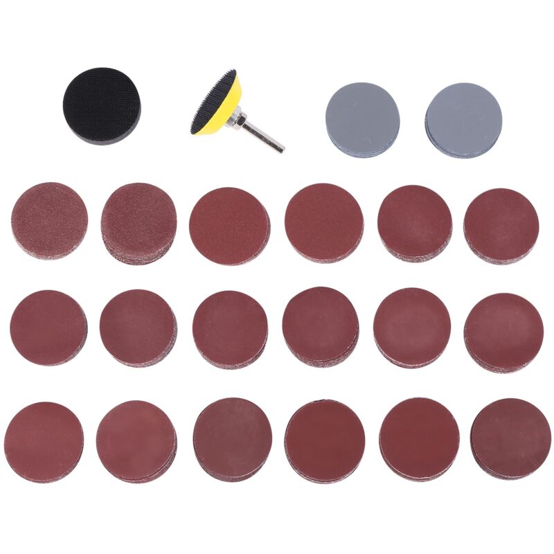 Image of Tlily - 200 Stück 50 mm 2 Zoll Schleifscheibe 80-3000 Körnung Papier für Drehwerkzeug