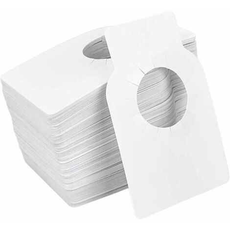 200 Stück Flaschenetiketten, PVC-Flaschenetikett zum Beschriften, wasserdichtes Weinflaschenetikett für den Flaschenhals FLITI