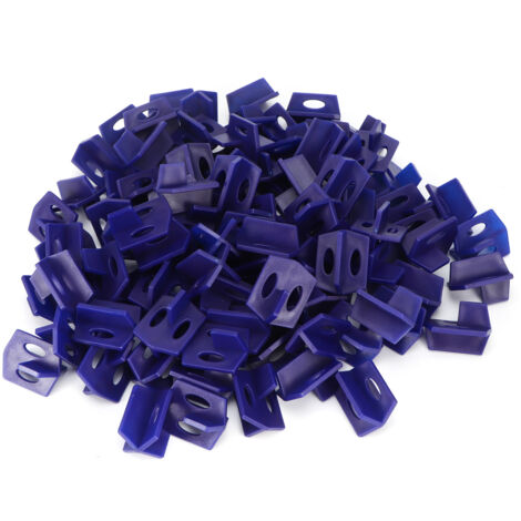 200-teiliges Fliesenverlegesystem mit Clips, Fliesenabstandshaltern, für Boden- und Wandfliesen aus Keramik, Baumaterial, Blau