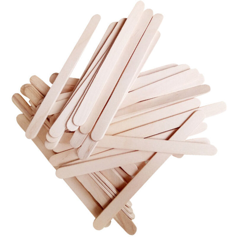 200 Total, Wooden Sticks, Ice Cream Sticks, Sizes - 114 mm x 10 mm x 2 mm, Wooden Sticks, DIY