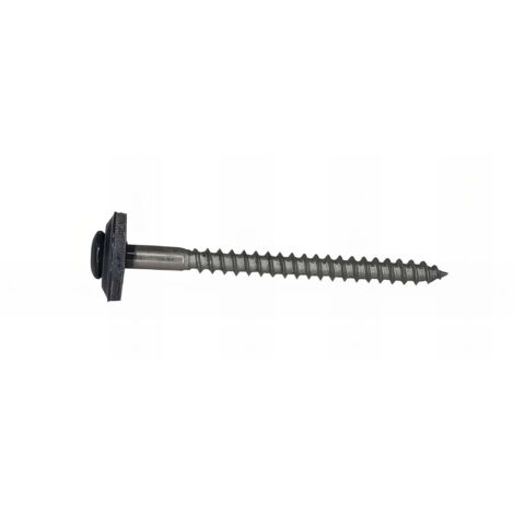 200 Vis à Bois de Ferblanterie VBJ + Joint EDPM D. 4,5 mm x TX20 - Inox A2 Gris Anthracite - Alsafix - Longueur 45 mm
