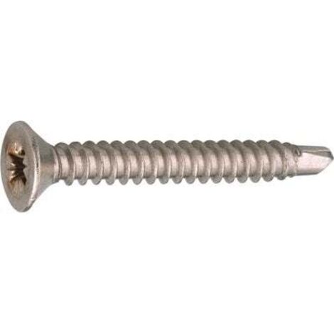 200 vis autoperceuses 3.5x15.9mm fraisée Pz inox A2 Viswood