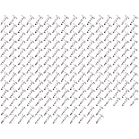 200 Vis autoperceuses M4.2x16 à tête fraisée avec rondelle intégrée, acier inoxydable A2, lot de visserie pour métal