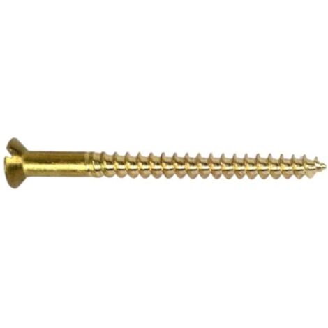 Vis Autotaraudantes Pour Bois M4 X 16mm – Tête Rond Laiton Fendu – Lot De 50 – Uxcell Neuf