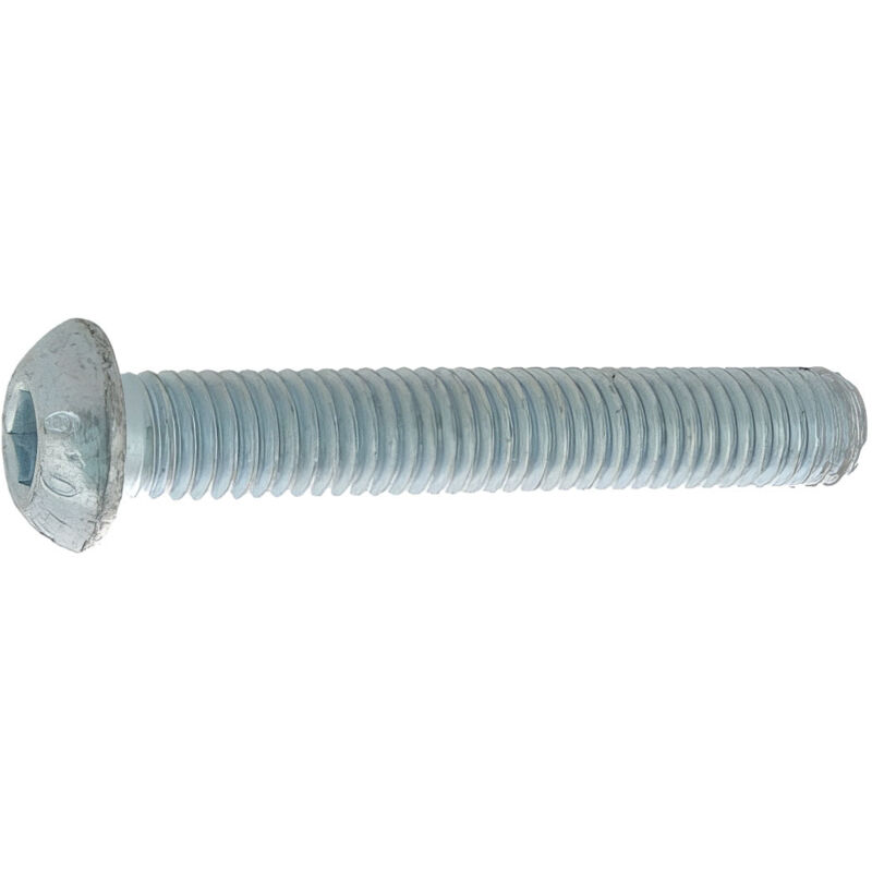 200 Vis métaux tête bombée hexagonale creuse Iso7380 10,9 acier zingués - diamètre 6 mm - Longueur 16 mm
