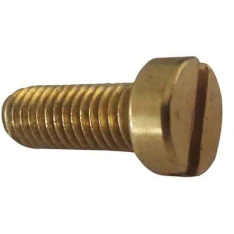 Lot De 100 Vis Autotaraudeuses M2.5 X 25mm Tête Plate Fendue Laiton - Marque Uxcell