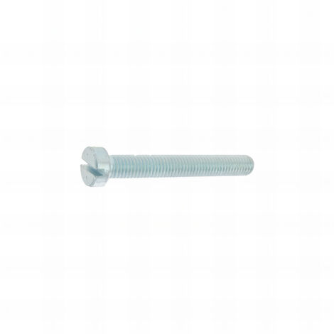 200 vis métaux tête cylindrique fendue acier zingués blanc DIN84 4.0x 70 mm