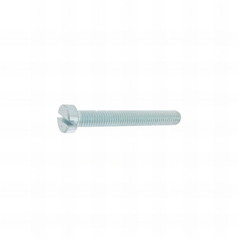 200 Vis métaux tête cylindrique fendue acier zingués blanc DIN84 diamètre 6 mm - Longueur 12 mm