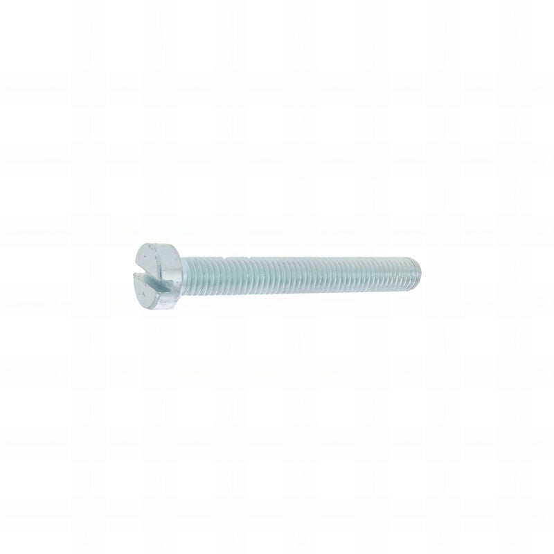 200 Vis métaux tête cylindrique fendue acier zingués blanc DIN84 diamètre 6 mm - Longueur 20 mm