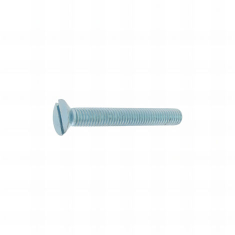 200 Vis métaux tête fraisée fendue DIN963 acier zingués blanc - diamètre 6 mm - Longueur 10 mm mm - Diamètre 6 mm