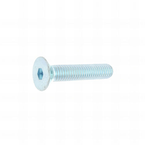 200 Vis métaux tête fraisée hexagonale creuse acier zingués blanc 10,9 DIN7991 - diamètre 3,0 mm - Longueur 6 mm mm - Diamètre 3 mm