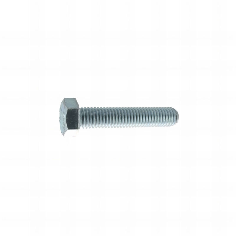 200 Vis métaux tête hexagonale filetage total DIN933 acier zingués blanc - diamètre 5 mm - Longueur 45 mm