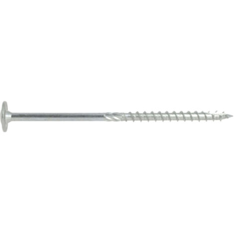 200 Vis Torx zingués blanc - Diamètre 6 mm - (Embout Inclus) - Diamètre 6 mm