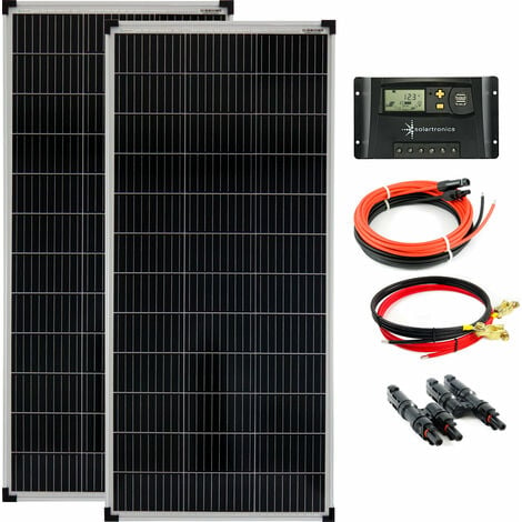 Solaranlage 320 Watt flexibel mit Batterie, Solarset fürs Wohnmobil