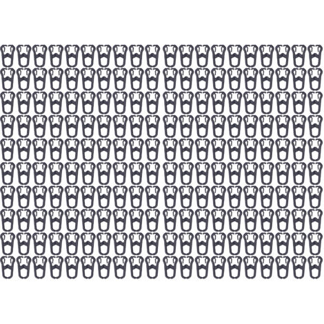200 wiederverwendbare Hühnerschnabelclips aus PP-Kunststoff, Typ E, Schwarz, Geflügelzuchtbedarf