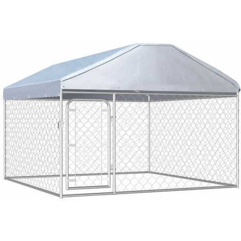Outdoor Hundezwinger mit Dach Hundek?fig Hundehaus Mehrere Gr??en
