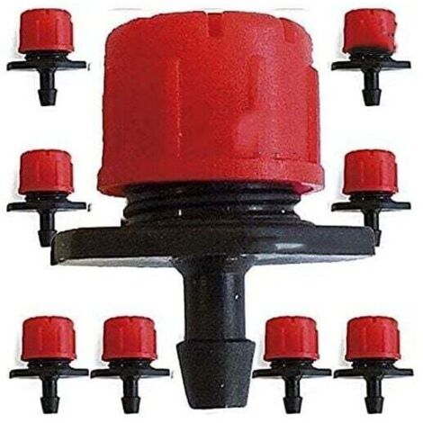 200 x Einstellbare Tropfer 0-70 L/H Micro Flow Tropfer Bewässerungssystem Kits