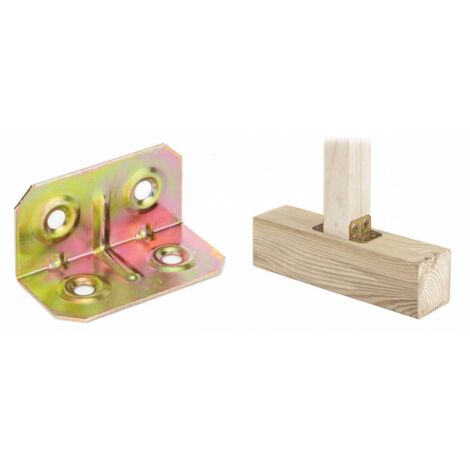 200 x PIASTRA 161 ANGOLARE ACCIAIO TROP 40X20X20 MM