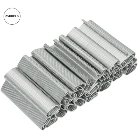 2000 pièces Anneaux de Cage Type C 8mm pour Clôture Animaux, Sofa et Coussin - Lot de Clous M
