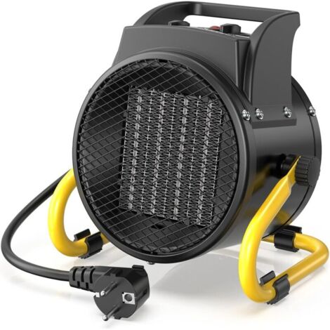 2000-W-Heizlüfter – Schnelles Aufheizen & Energiesparend – Industrieller Elektroheizkörper – Verstellbarer Winkel & Thermostat – Ideal für Zuhause, Werkstatt und Baustelle