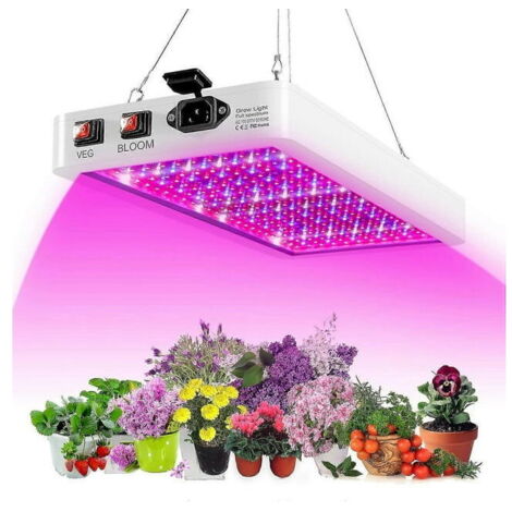 2000-W-LED-Pflanzenlampe für Zimmerpflanzen, 312 LEDs, Vollspektrum, Doppelschalter, IP65 wasserdicht, für Wachstums- und Blütephase, OEM