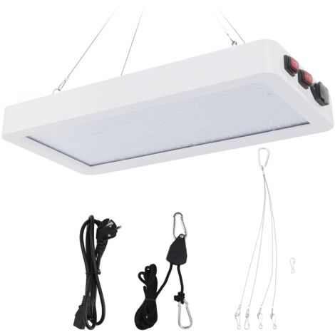 2000-W-Vollspektrum-LED-Pflanzenlampe, Doppelschalter mit 3 Modi für Zimmerpflanzen in der Wachstums- und Blütephase, 100–277-V-EU-Stecker