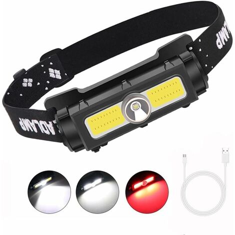 HÉLOISE 20000 Lumens Rechargeable Head Torch, Super Bright XPG+COB Head Flashlight with 7 Modes, Waterproof, Hands-Free Magnetic LED Headlamp for Running, Camping