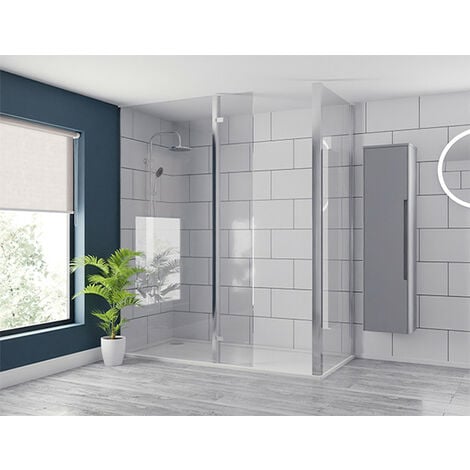 2000mm x 900mm Walk In Easy Clean Glass Shower Screen 10mm