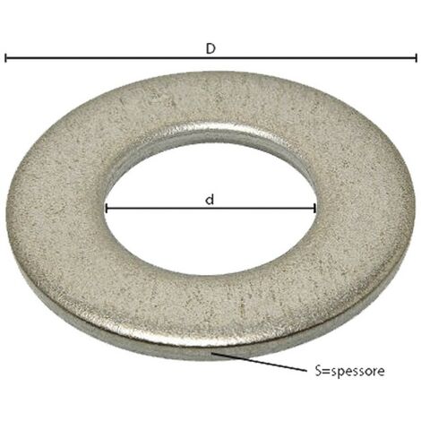 2000PZ RONDELLA PIANA COMUNE M 8  - 1,8 x 16 x  8,6 mm