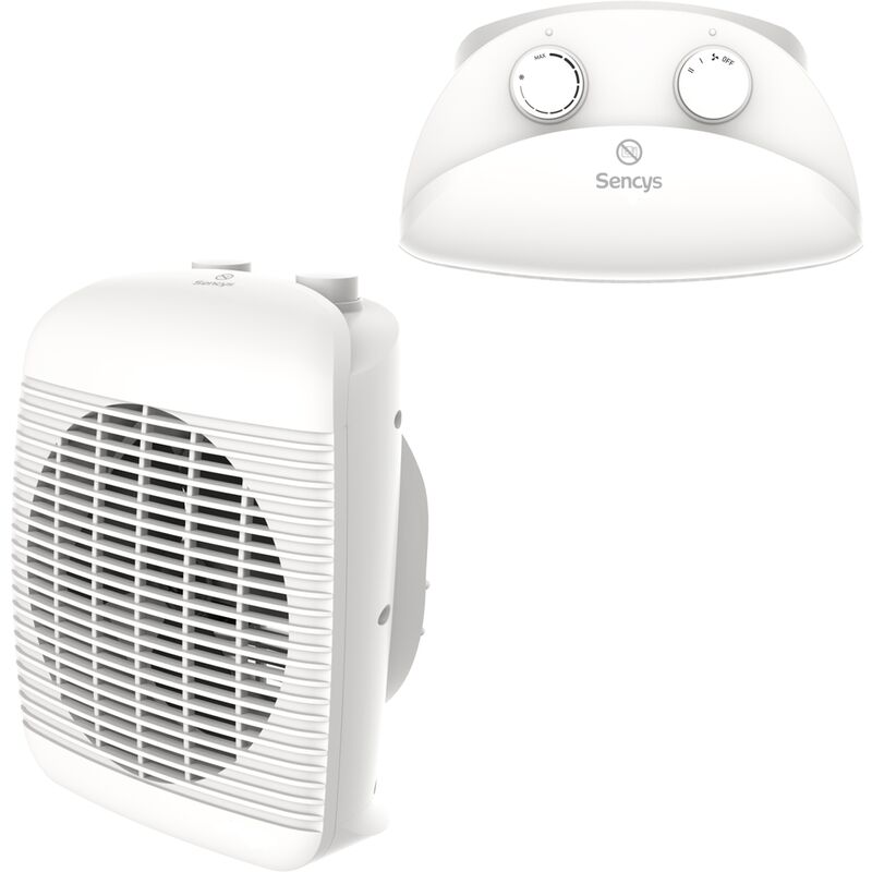 

Sencys - Calentador de ventilador (2000 W), color blanco