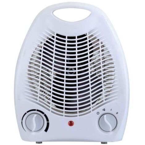 2000W Electric Space Heater - Ideal for Bathroom - Heat and Fan Function - Temperature Control - Carrying Handle