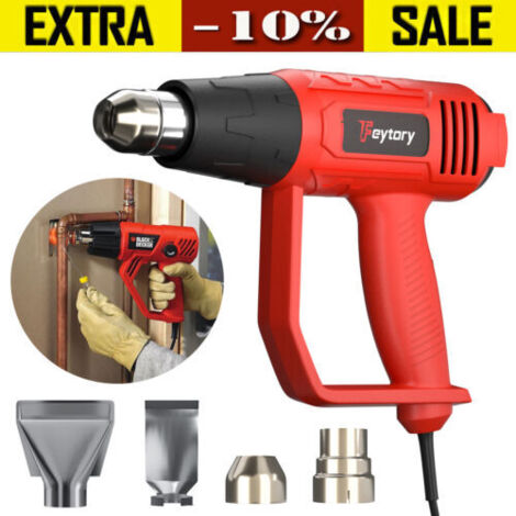 2000W Heat Gun Heating Variable Temperature for Shrink PVC Tubing/Wrapping/Craft