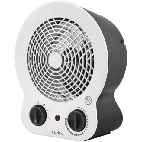 2000w noir/blanc chauffage électrique soufflant 2000w noir/blanc thermostatique 2 puissances 3 fonctions système de sécurité 26,5x22,5x13cm