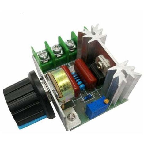 2000W PWM AC-Motordrehzahlsteuermodul Dimmerdrehzahlregler Einstellbarer Spannungsregler 50-220V