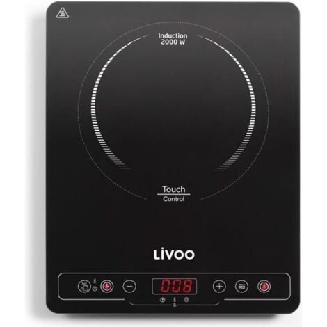 2000w schwarz freistehendes induktionskochfeld - Livoo - doc235
