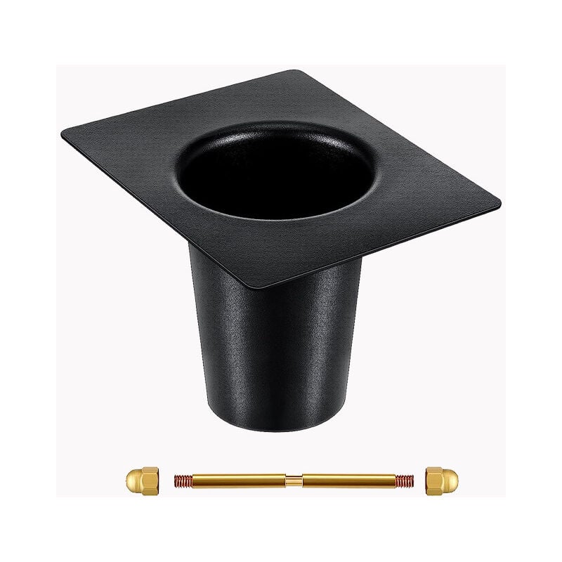 Paryou - 20041 Mill Finish Adaptateur de gouttière en Aluminium pour Installation de chaîne de Pluie, Standard