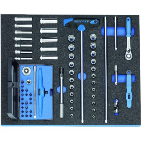 2005 CT2-D 20 Set di chiavi a bussola 1/4" in Check-Tool-Modul, 67 pezzi