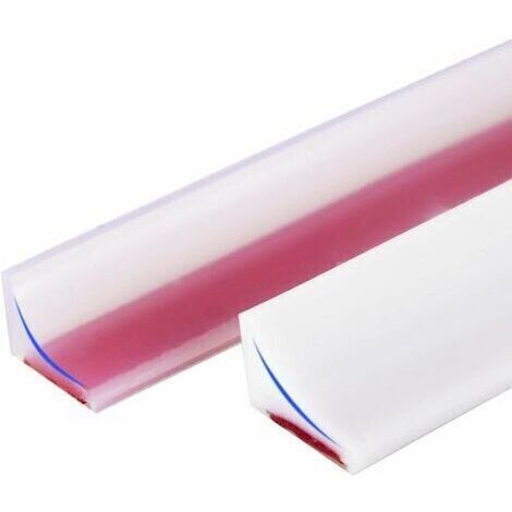 -200CM Barriere De Douche Silicone,Barre De Seuil De Douche Anti Débordement Autocollant-translucide