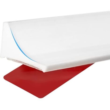 200cm Blanc Barriere Douche et Système de Rétention Silicone,Anti Débordement Seuil de Douche Barrage D\'eau en Caoutchouc