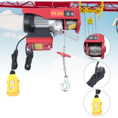 200Kg/440lb Auto Ascenseur sans fil Winch Garage Warehouses Plateforme de levage au plafond