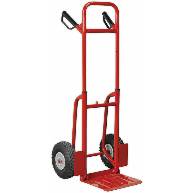 Loops - 200kg Folding Sack Truck with Pneumatic Tyres - Tubular Steel Construction