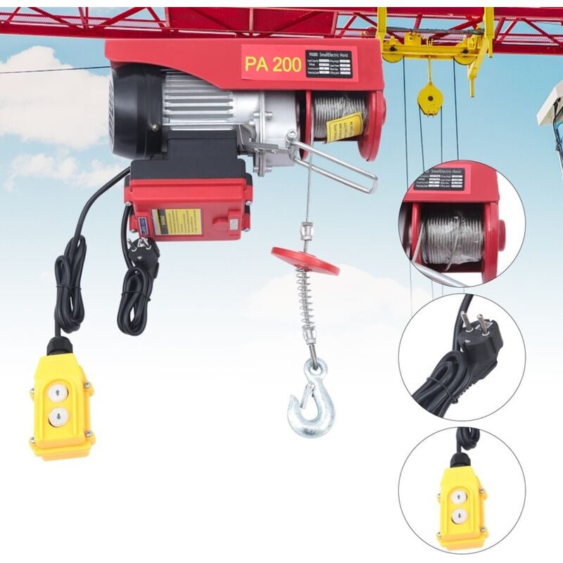 Senderpick - 200Kg/440lb Auto Ascenseur sans fil Winch Garage Warehouses Plateforme de levage au plafond