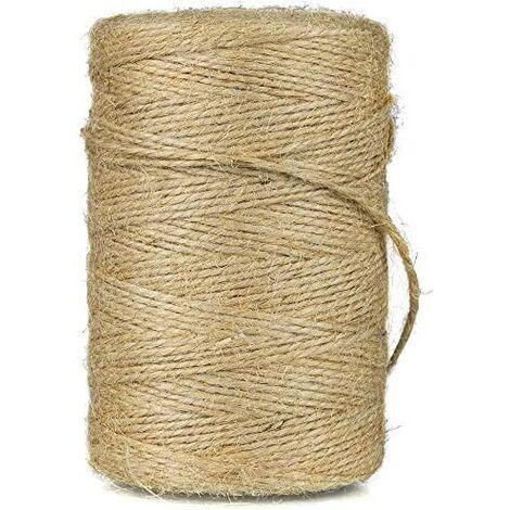 200M Ficelle de jute, ficelle de jardin, corde de jute naturelle,Arts Artisanat Ficelle, pour Jardinage,décoration,l'emballage Cadeau,arts créatifs