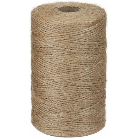 200m jute cord, natural brown jute cord for garden photos, plants, crafts